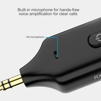 Prijemnik predajnik Bluetooth 5.1 3 U 1 Wireless stereo 3,5 Mm Aux Audio adapter za telefoniranje bez korištenja ruku za auto zvučnika televizora