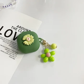 Trendi torbica s cvijeta tratinčice za SHOKZ OPENFIT Case, slatka silikonska torbica za slušalice брелоком, poklopac kutije za slušalice