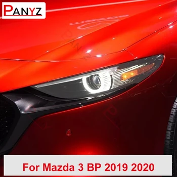 2 kom za Mazda 3 BP 2019-2020 Zaštitna folija za auto Vraćanje prednjih svjetala za maglu Prozirna Crna TPU Zaštitna