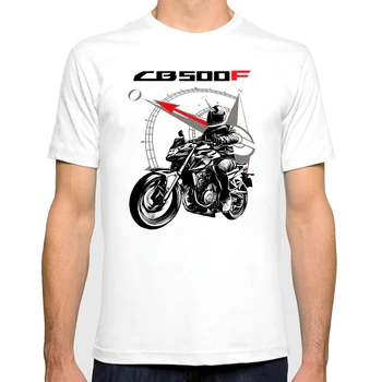 Berba muška majica Essential, casual majica sa po cijeloj površini Japan Motorcycle, Hon cb 500x \ f, t-shirt s natopljena avanturistički uzorkom