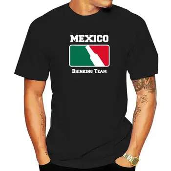 Pivo Meksičke momčadi питью S košuljom Boje Meksičke zastave, Majice za muškarce, Majice na red, košulje od jeftinog pamuka zgodan
