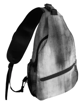 Sažetak moderna linija, crno-bijele нагрудные torbe za žene, muškarce, vodootporne torbe poruke, javna sportska torba preko ramena