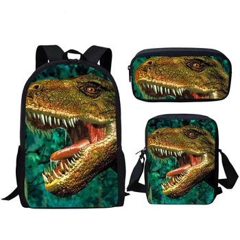 Skup školskih torbi za djevojčice od 6 do 12 godina, Moderan Dječji ruksak s 3D Ispis Dinosaura, Školski ruksak za knjige, Najbolji Poklon za Djevojke
