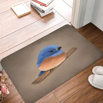 Tepih sa slikom male plave ptice u spavaćoj sobi, zdravstveni полиэстеровый mat, Predsoblje, Protuklizni tepih za pod, tepih za kupaonicu