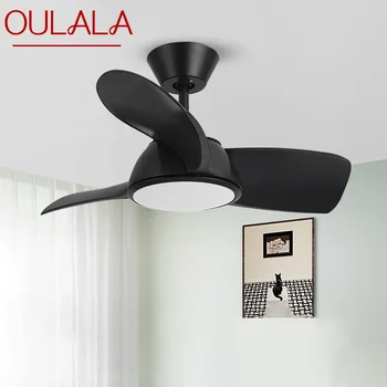 oulala Nordic LED Fan Light Moderni Minimalizam Restoran Dnevni boravak Kabinet Stropni Ventilator S Daljinskim Upravljanjem Električni Ventilator Light