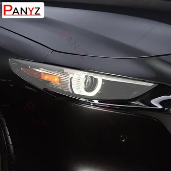 2 kom za Mazda 3 BP 2019-2020 Zaštitna folija za auto Vraćanje prednjih svjetala za maglu Prozirna Crna TPU Zaštitna