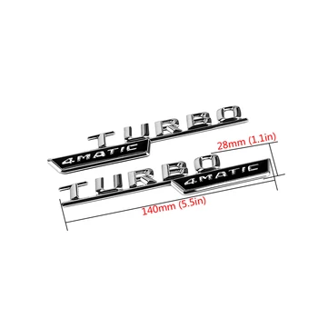 2 komada Krilo Karoserija 4MATIC TURBO Logotip Logotip Za Mercedes Benz AMG A C E S Class GT SLC SLK SLS A180 A200 E220 E250 Pribor