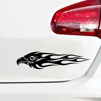 Custom Auto naljepnice DIY Kit Eagle Flame Pattern Reflektirajućim Skuter Cool Oznaka sa logom Reflektirajućim stil 2 kom