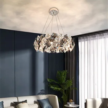 Viseći svijećnjak SAMAN u постмодернистском stilu, luksuzni kristalnu kreativni led lampa za kućne blagovaonica, dnevni boravak