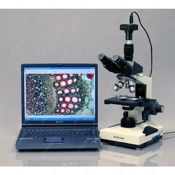 Трехкулярный složeni mikroskop-AmScope Donosi 40X-2000X трехкулярный složeni mikroskop s halogenim žaruljama snage 30 W