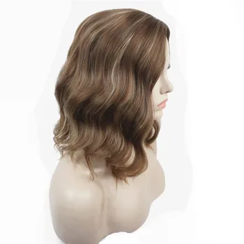 StrongBeauty Perika je srednje duljine s волнистостью, mješavina smeđe i svijetle boje, Bob frizura za žene, sintetičkih perika za pune kose
