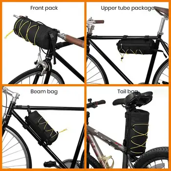 Torba za bicikl booster s ramenom pojasom, prednji biciklistička torba, univerzalna torba za brdski put bicikle, oprema za bicikle