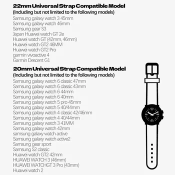 20-22 mm Prozračni Remen za Samsung Watch 4 5 6 4440 mm Klasični 47 mm 4643 mm 42 mm Sportski remen za Galaxy Watch 5 Pro 45 mm
