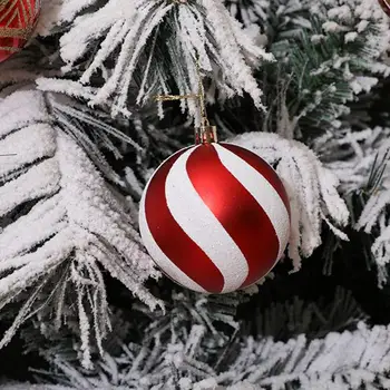 Dekoracije za božićne kuglice Sjajna Božićne kugle Shatterproof Kuglice za božićno drvce 6 kom. Nakita s različitim sjajnim prahom